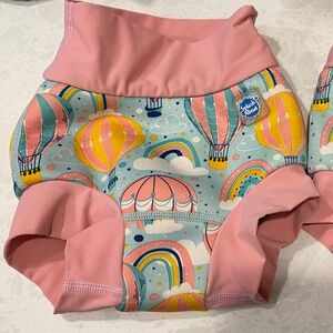 Two (2) Happy Nappy Duo reusable swim diapers size XL (1-2 years) EUC